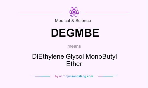 What does DEGMBE mean? It stands for DiEthylene Glycol MonoButyl Ether