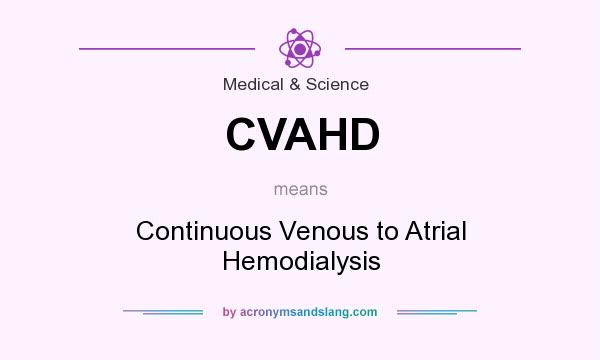 What does CVAHD mean? It stands for Continuous Venous to Atrial Hemodialysis