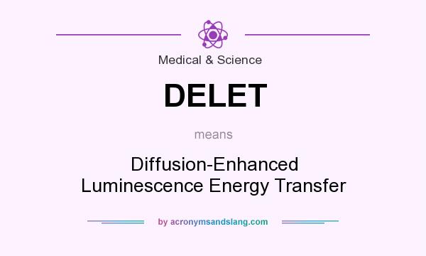 What does DELET mean? It stands for Diffusion-Enhanced Luminescence Energy Transfer