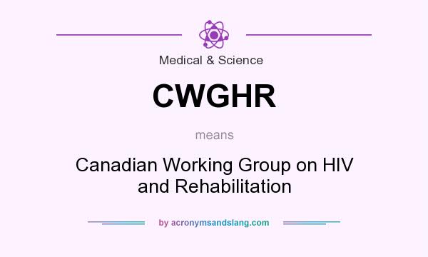 What does CWGHR mean? It stands for Canadian Working Group on HIV and Rehabilitation