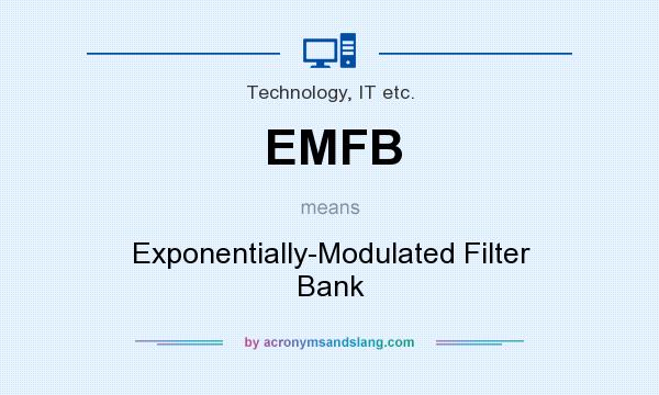 What does EMFB mean? It stands for Exponentially-Modulated Filter Bank