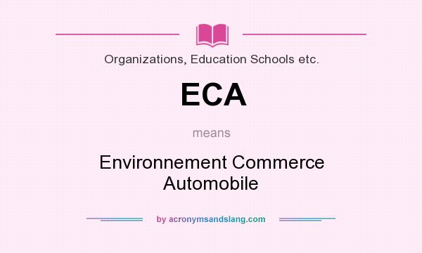 What does ECA mean? It stands for Environnement Commerce Automobile