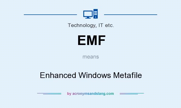 What does EMF mean? It stands for Enhanced Windows Metafile