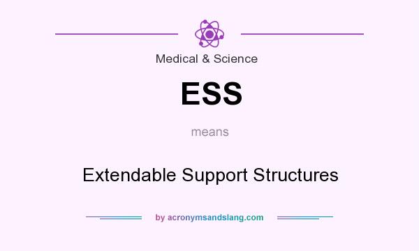 What does ESS mean? It stands for Extendable Support Structures