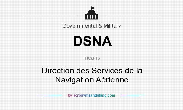 What does DSNA mean? It stands for Direction des Services de la Navigation Aérienne