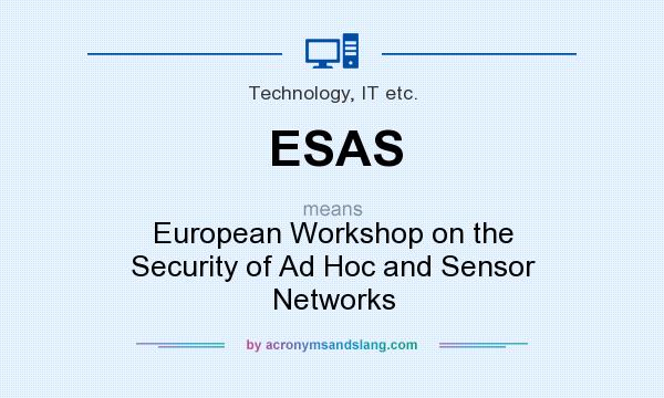 What does ESAS mean? It stands for European Workshop on the Security of Ad Hoc and Sensor Networks
