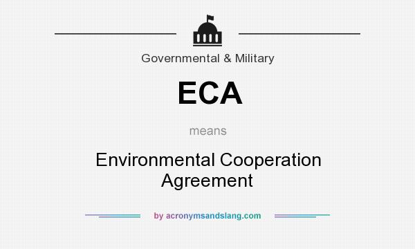 What does ECA mean? It stands for Environmental Cooperation Agreement
