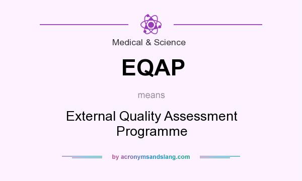 What does EQAP mean? It stands for External Quality Assessment Programme