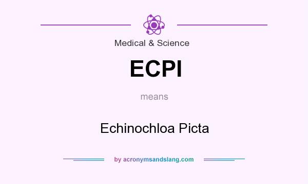 What does ECPI mean? It stands for Echinochloa Picta
