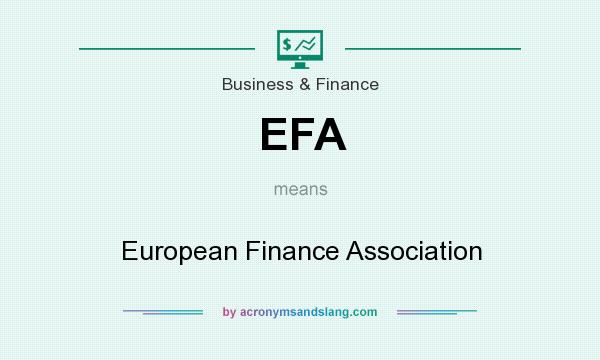 What does EFA mean? It stands for European Finance Association