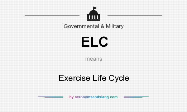 What does ELC mean? It stands for Exercise Life Cycle