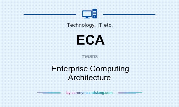 What does ECA mean? It stands for Enterprise Computing Architecture