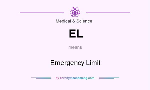 What does EL mean? It stands for Emergency Limit
