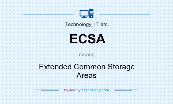 What does ECSA mean? It stands for Extended Common Storage Areas