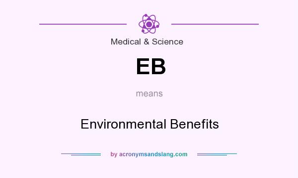 What does EB mean? It stands for Environmental Benefits