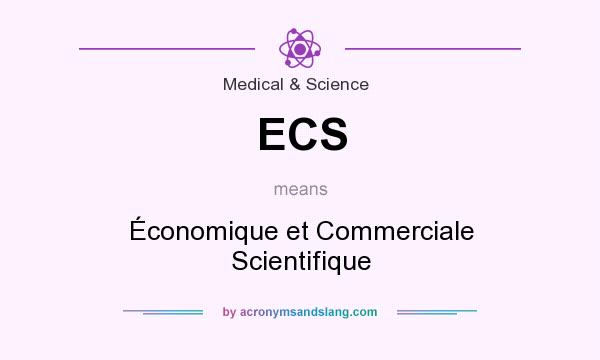 What does ECS mean? It stands for Économique et Commerciale Scientifique