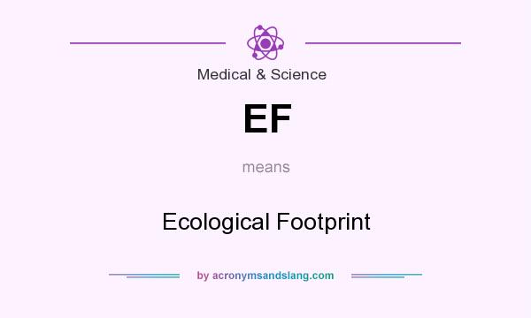 What does EF mean? It stands for Ecological Footprint