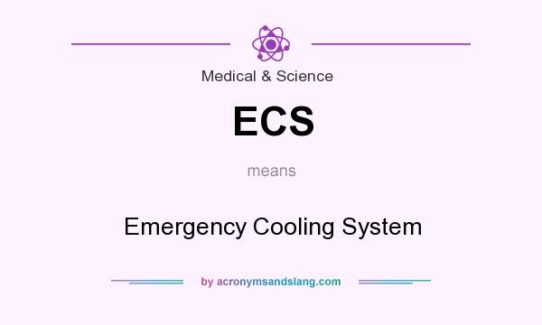 What does ECS mean? It stands for Emergency Cooling System