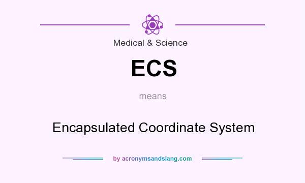 What does ECS mean? It stands for Encapsulated Coordinate System