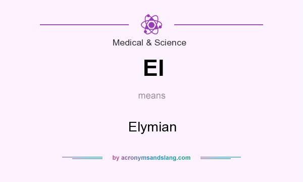 What does El mean? It stands for Elymian