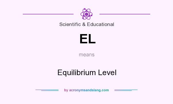 What does EL mean? It stands for Equilibrium Level