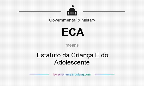 What does ECA mean? It stands for Estatuto da Criança E do Adolescente