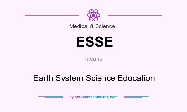 What does ESSE mean? It stands for Earth System Science Education