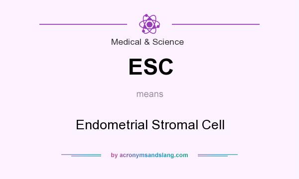 What does ESC mean? It stands for Endometrial Stromal Cell