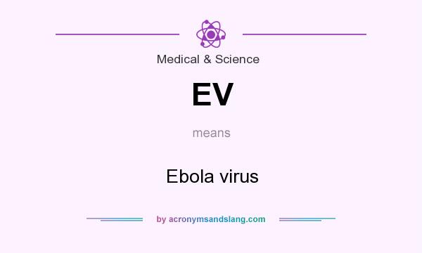 What does EV mean? It stands for Ebola virus