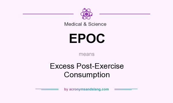 What does EPOC mean? It stands for Excess Post-Exercise Consumption