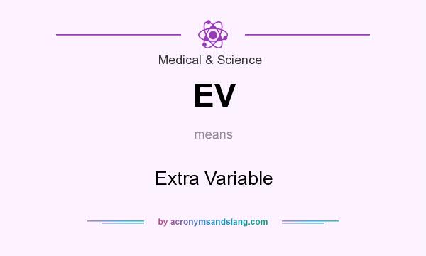 What does EV mean? It stands for Extra Variable