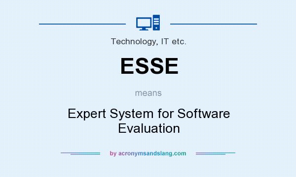 What does ESSE mean? It stands for Expert System for Software Evaluation