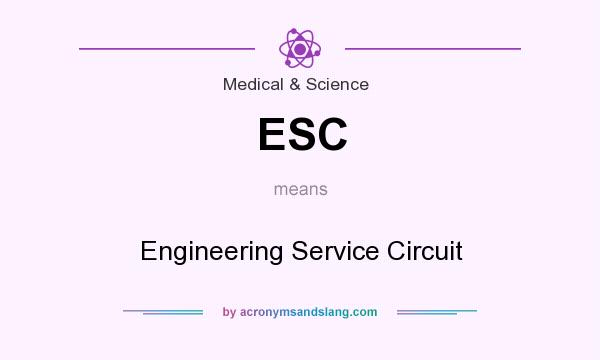 What does ESC mean? It stands for Engineering Service Circuit