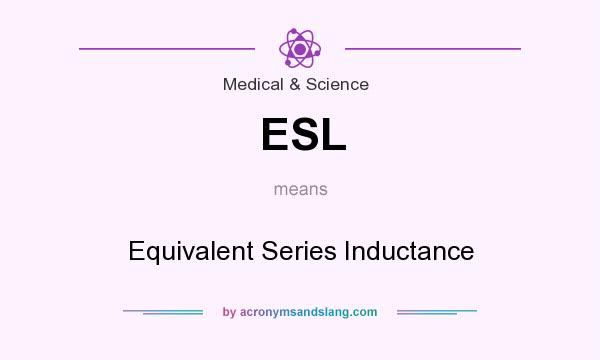 What does ESL mean? It stands for Equivalent Series Inductance