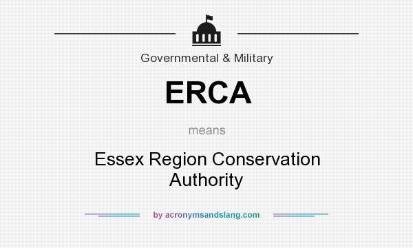 What does ERCA mean? It stands for Essex Region Conservation Authority