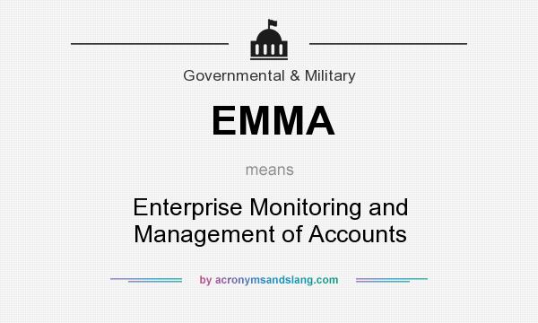 What does EMMA mean? It stands for Enterprise Monitoring and Management of Accounts