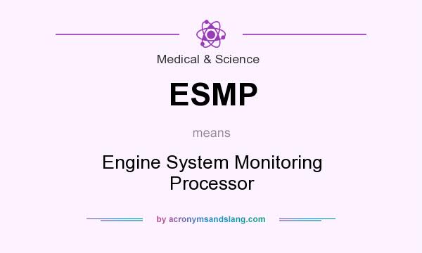 What does ESMP mean? It stands for Engine System Monitoring Processor