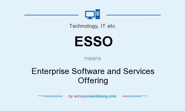 What does ESSO mean? It stands for Enterprise Software and Services Offering