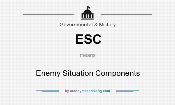 What does ESC mean? It stands for Enemy Situation Components