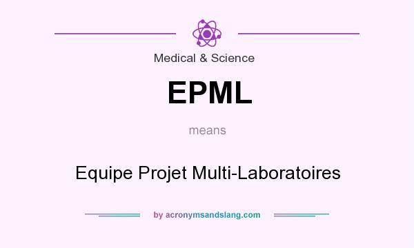 What does EPML mean? It stands for Equipe Projet Multi-Laboratoires