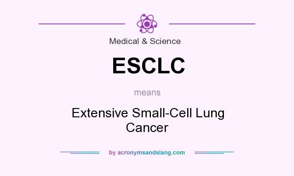 What does ESCLC mean? It stands for Extensive Small-Cell Lung Cancer