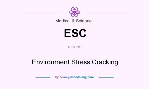 What does ESC mean? It stands for Environment Stress Cracking