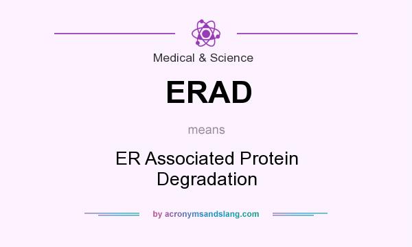 What does ERAD mean? It stands for ER Associated Protein Degradation