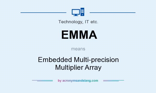 What does EMMA mean? It stands for Embedded Multi-precision Multiplier Array