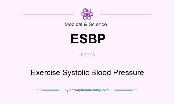 What does ESBP mean? It stands for Exercise Systolic Blood Pressure