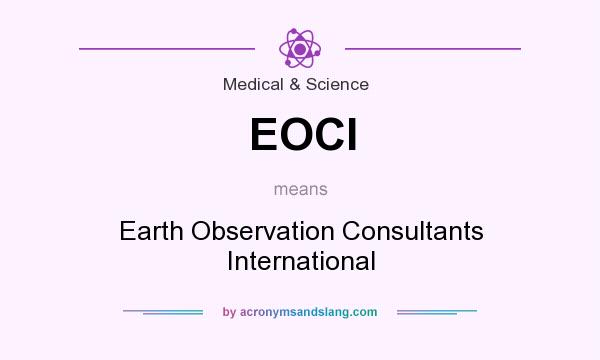 What does EOCI mean? It stands for Earth Observation Consultants International