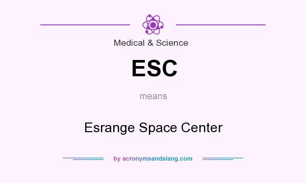 What does ESC mean? It stands for Esrange Space Center