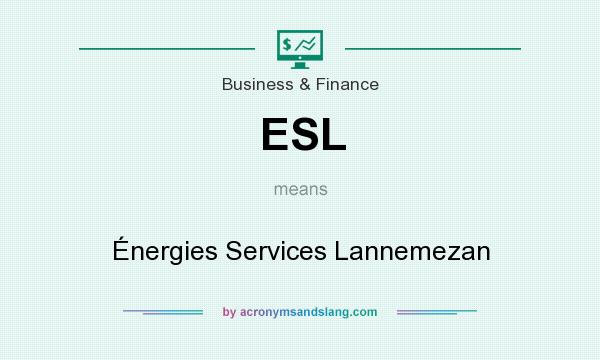 What does ESL mean? It stands for Énergies Services Lannemezan