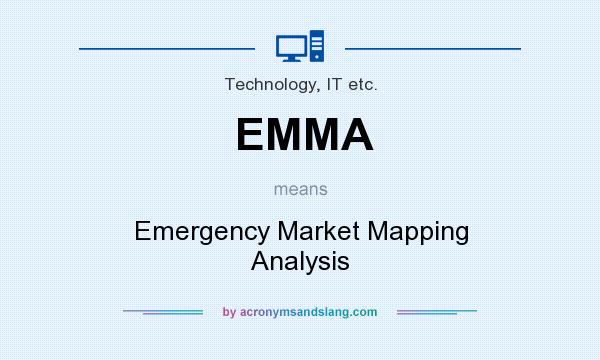 What does EMMA mean? It stands for Emergency Market Mapping Analysis