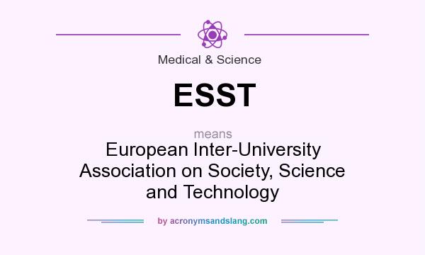 What does ESST mean? It stands for European Inter-University Association on Society, Science and Technology